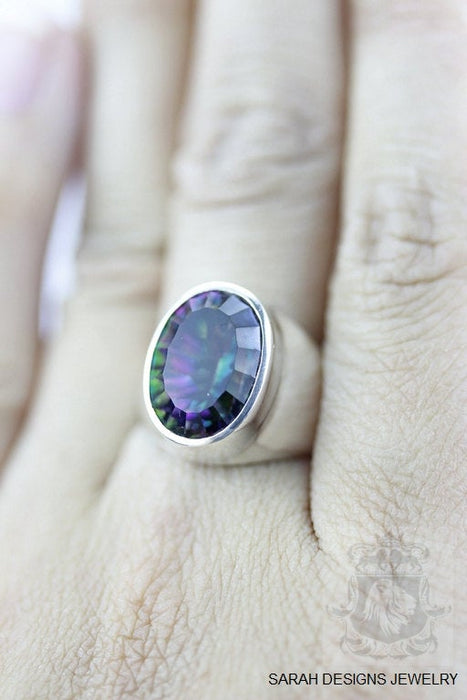 Size 6 Mystic Topaz Sterling Silver Ring R351