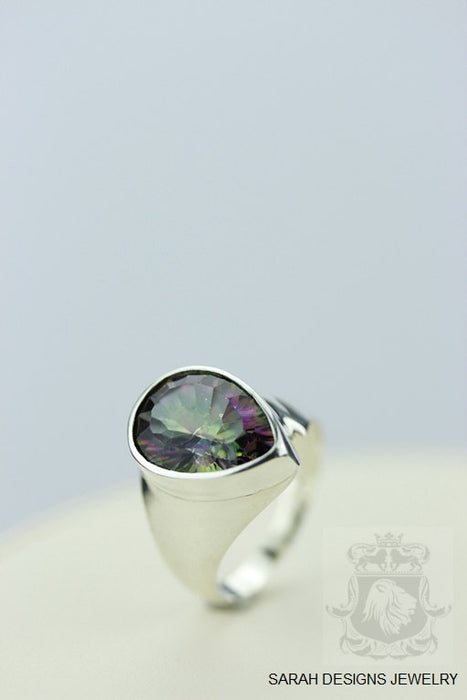 Size 6.5 Mystic Topaz Sterling Silver Ring r354
