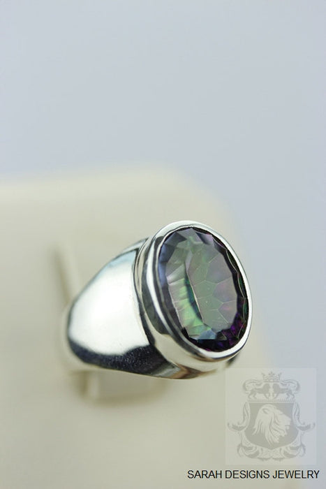 Size 7 Mystic Topaz Sterling Silver Ring r385