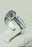 Size 6.5 Amethyst White Topaz Sterling Silver Ring r455