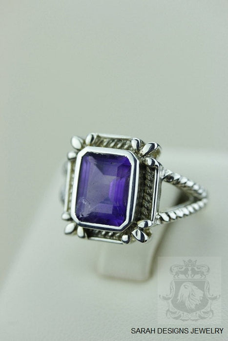 Size 6 Amethyst Sterling Silver Ring R541