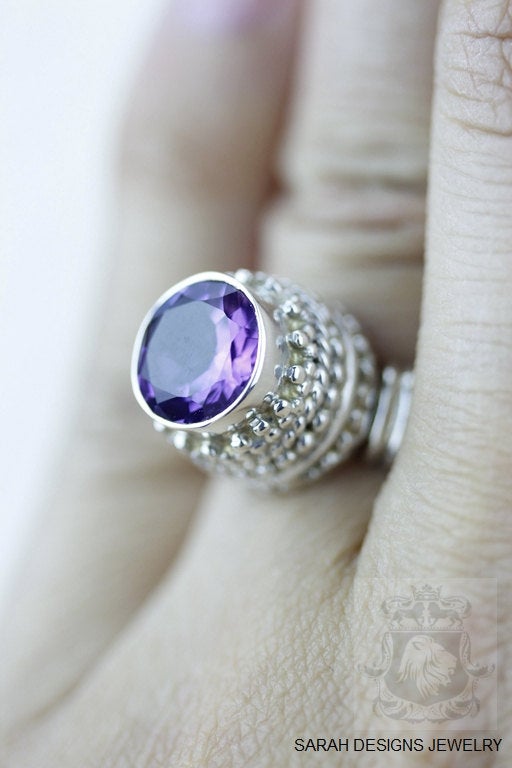 Size 5 Amethyst Sterling Silver Ring R550