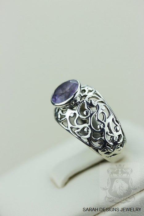 Size 6 Amethyst Sterling Silver Ring r510
