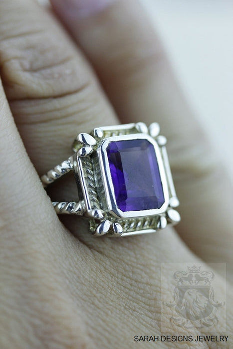 Size 6 Amethyst Sterling Silver Ring r540