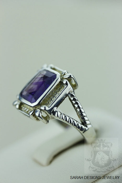 Size 6 Amethyst Sterling Silver Ring r540