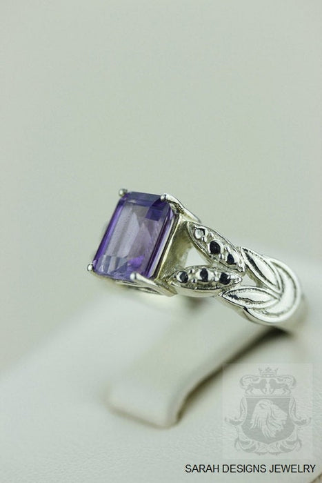 Size 4.5 Amethyst Sterling Silver Ring R585