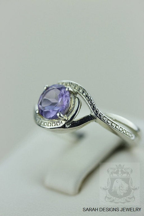Size 7 Amethyst Sterling Silver Ring r598