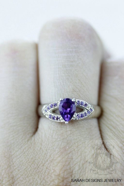Size 6.5 Amethyst Sterling Silver Ring r631