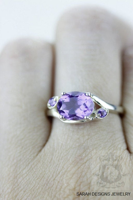 Size 6.5 Amethyst Sterling Silver Ring r648
