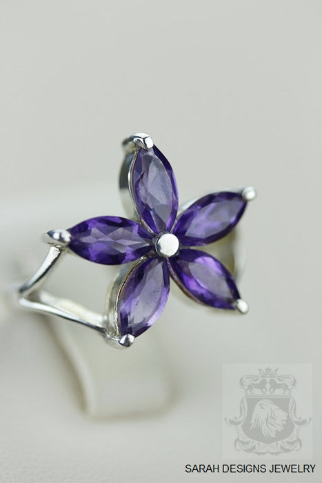 Size 7 Amethyst Sterling Silver Ring r758