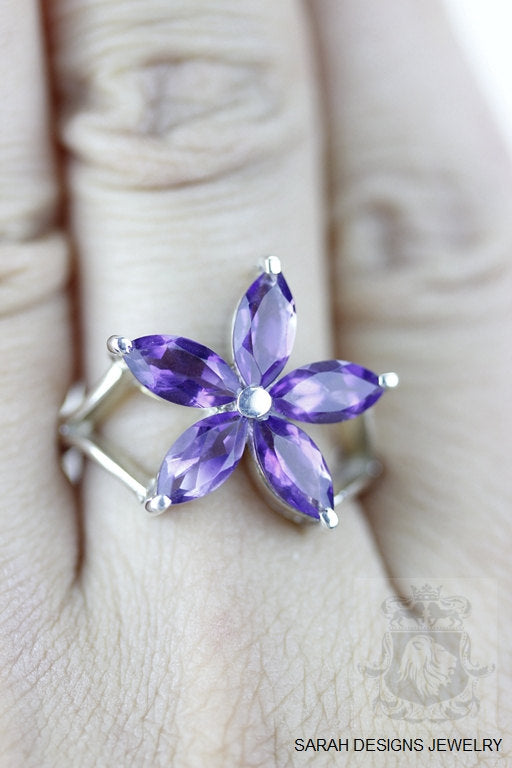 Size 7 Amethyst Sterling Silver Ring r758