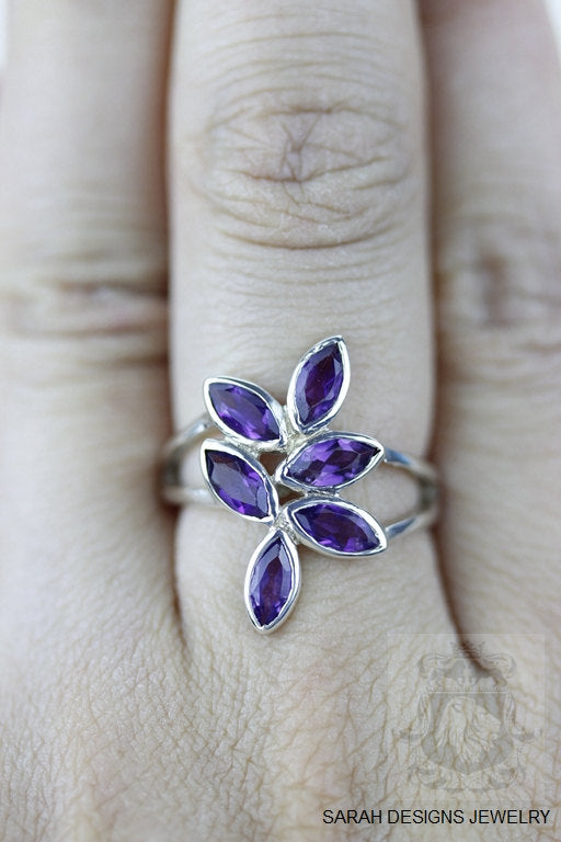 Size 5.5 Amethyst Sterling Silver Ring r766