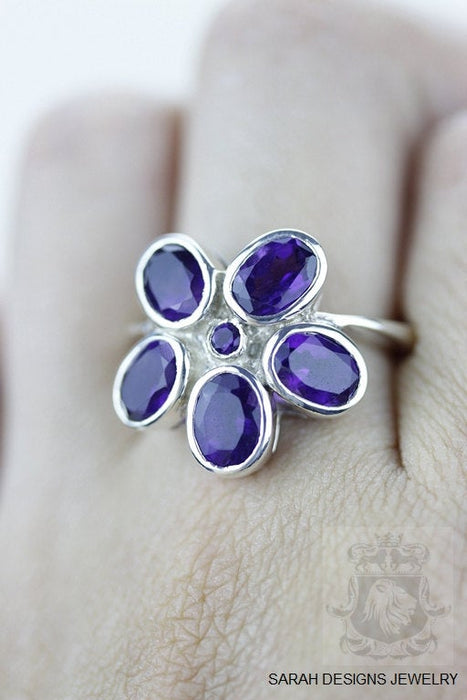 Size 7 Amethyst Sterling Silver Ring r781