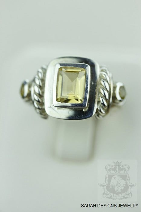 Size 6.5 Citrine Sterling Silver Ring r915