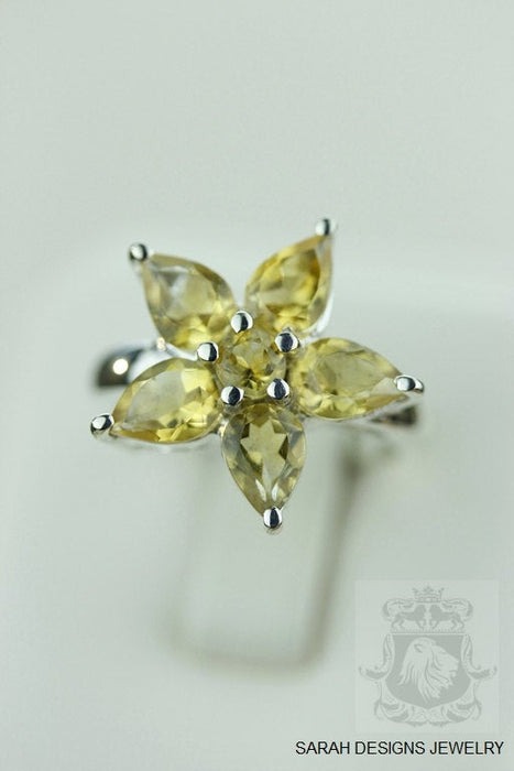 Size 7 Citrine Sterling Silver Ring r947