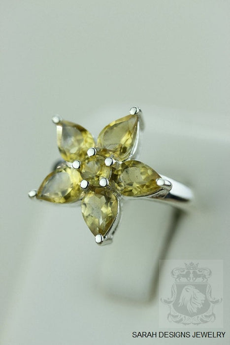 Size 7 Citrine Sterling Silver Ring r947