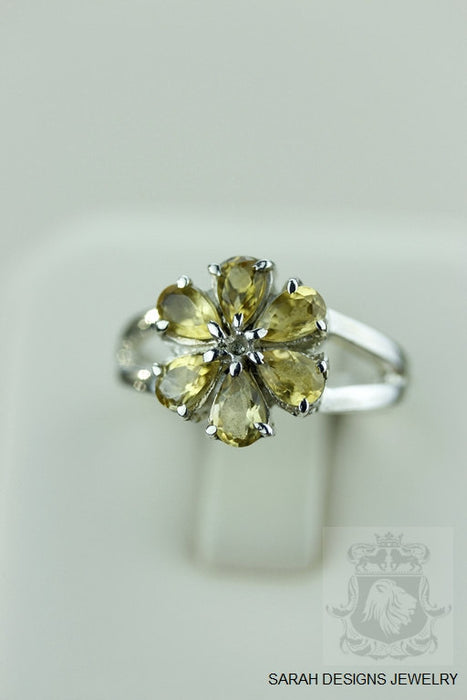 Size 6.5 Citrine Sterling Silver Ring r932