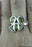 Size 7.5 Peridot Sterling Silver Ring r939