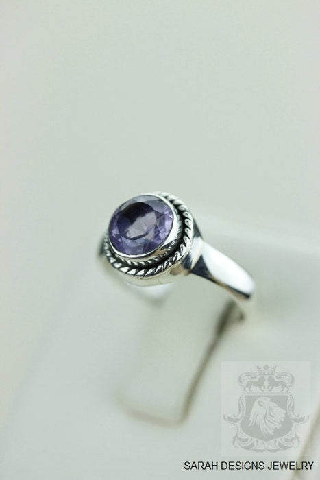 Size 7 Amethyst Sterling Silver Ring r1339