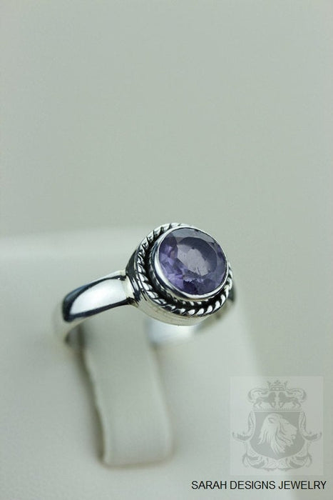 Size 7 Amethyst Sterling Silver Ring r1339