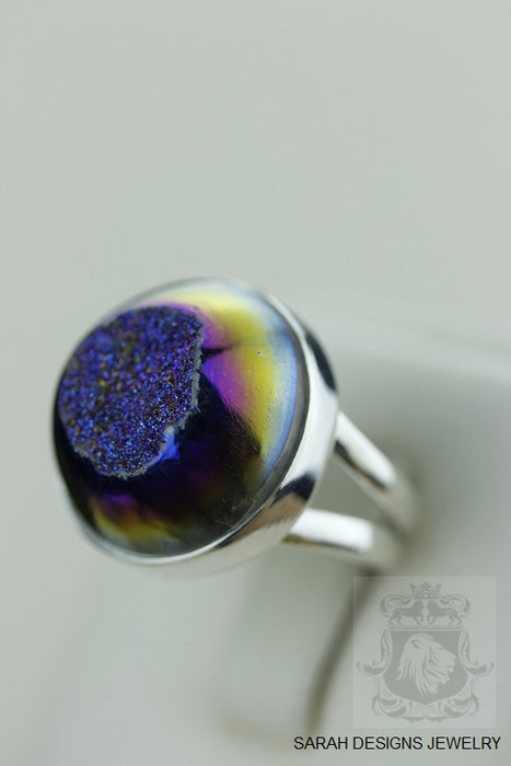 Size 4.5 Druzy Sterling Silver Ring R1185