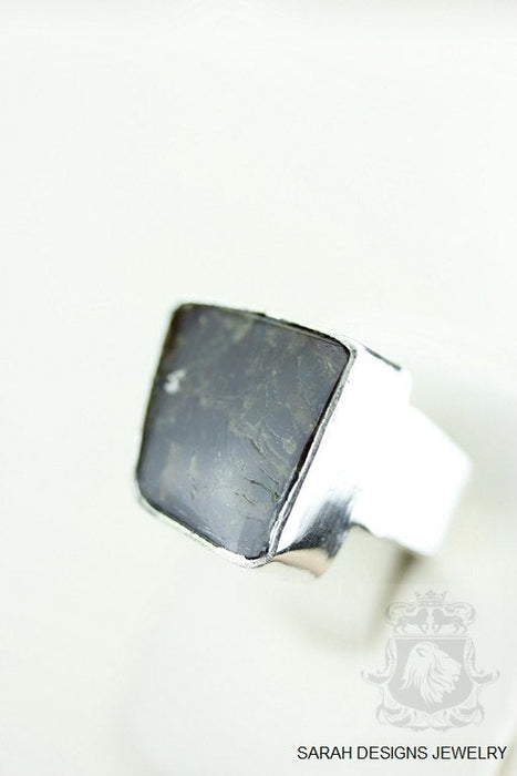 Size 7 Ammolite Sterling Silver Ring R1623