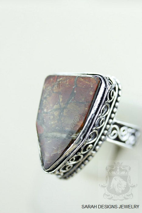 Size 10 Ammolite Sterling Silver Ring r1659